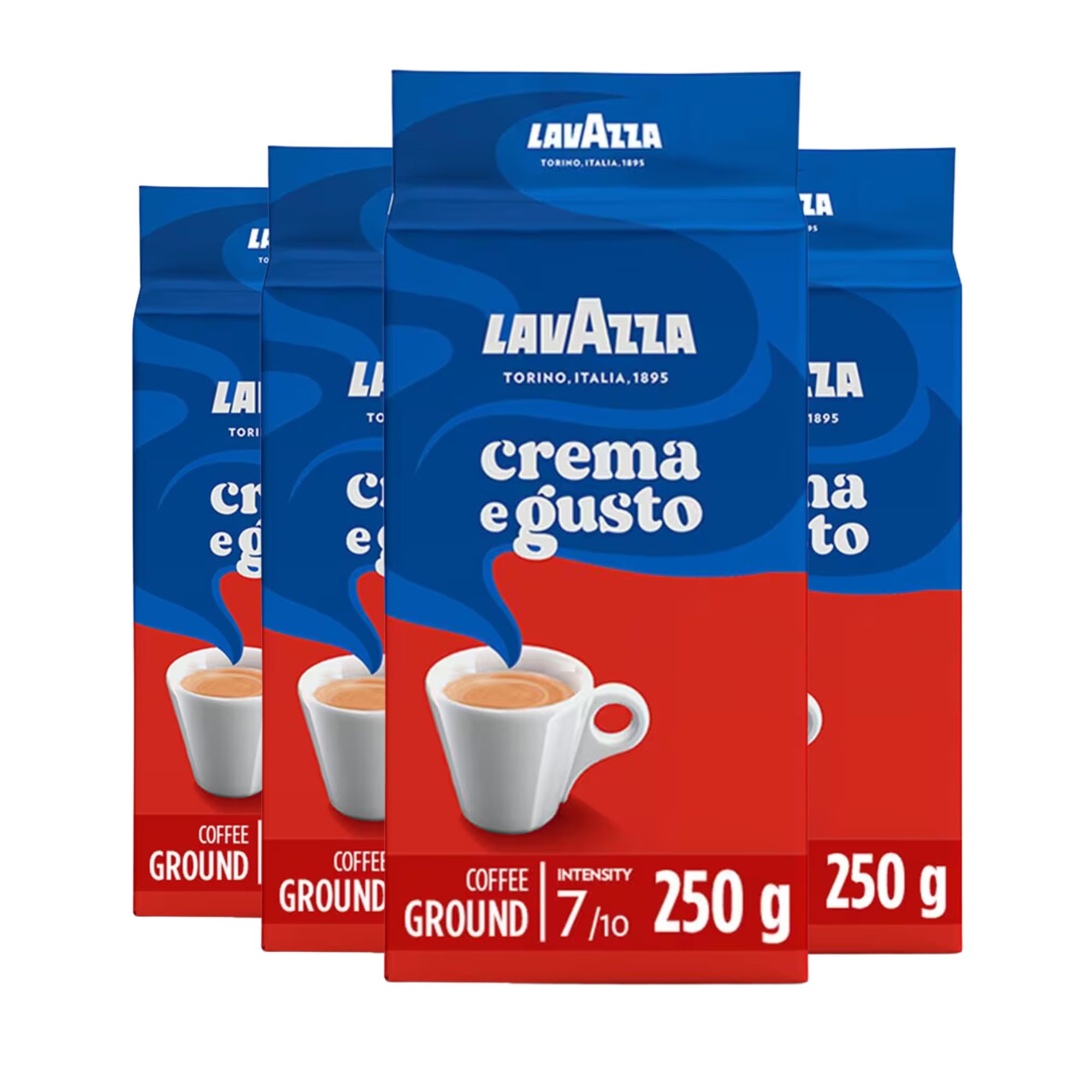 Lavazza Crema E Gusto Classico Ground Coffee - 4 Packs of 250g