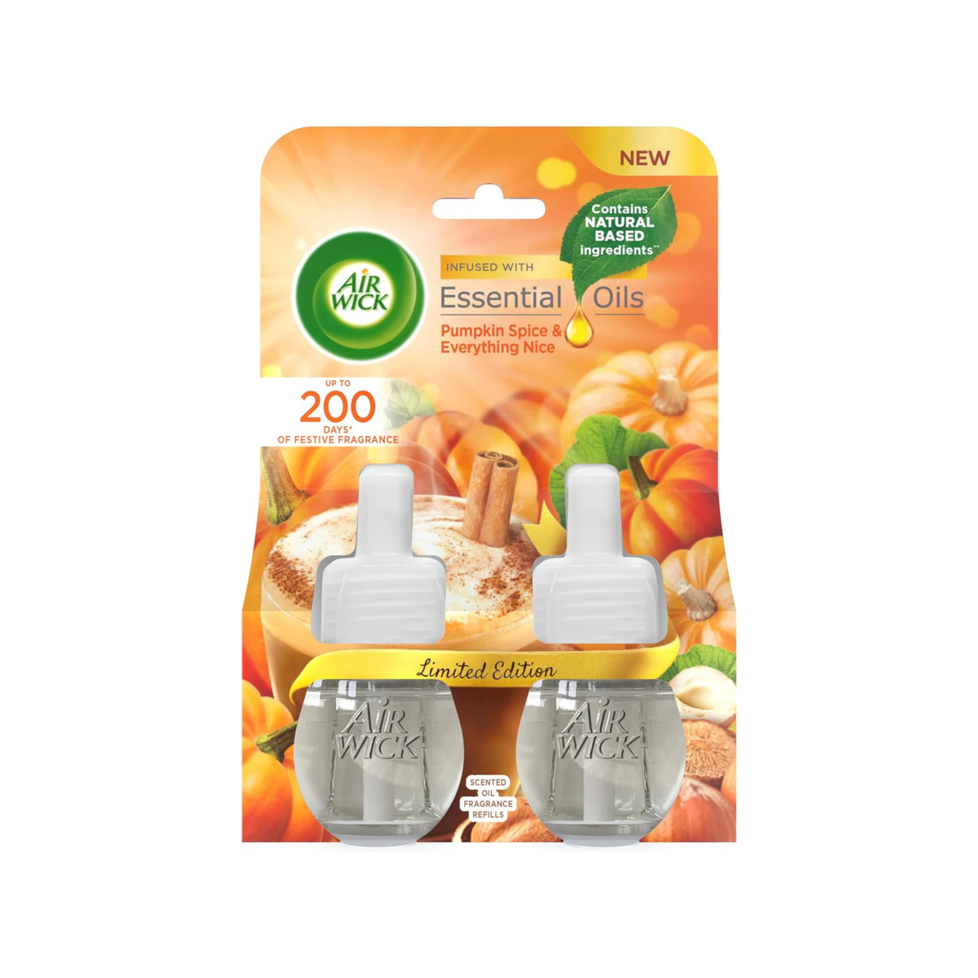 Air Wick Plug in Diffuser Refill - Pumpkin Spice & Everything Nice - Twin Pack
