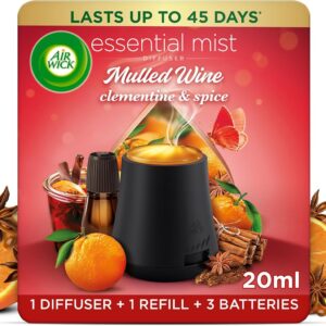 Air Wick Mulled Wine Clementine & Spice Essential Mist Diffuser Kit 20ml