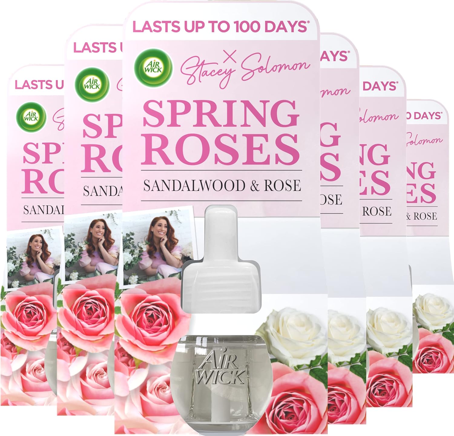 6 x Air Wick Stacey Solomon Plug in Oil Refills - Spring Roses