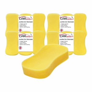 Jumbo Car Sponges (12 Pack) - Large Car Wash Sponges From Car Bright - Perfect for Car Care, Window Cleaning, Wheel Cleaning and Motorbikes - Made in the UK