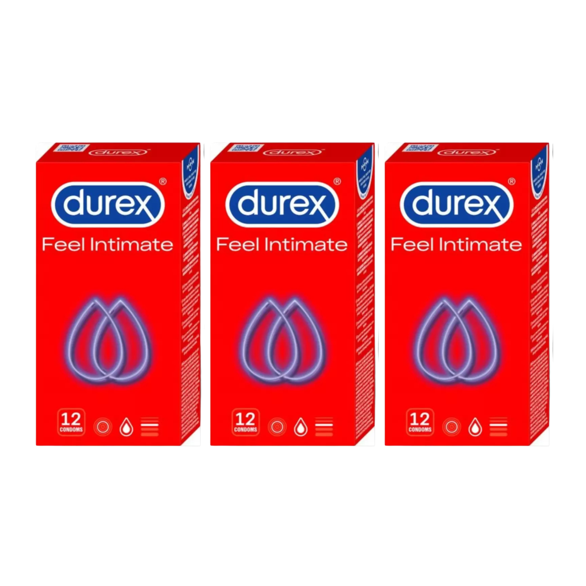 Durex Feel Intimate Condoms - 12 - 24 - 36 - 48 - 36