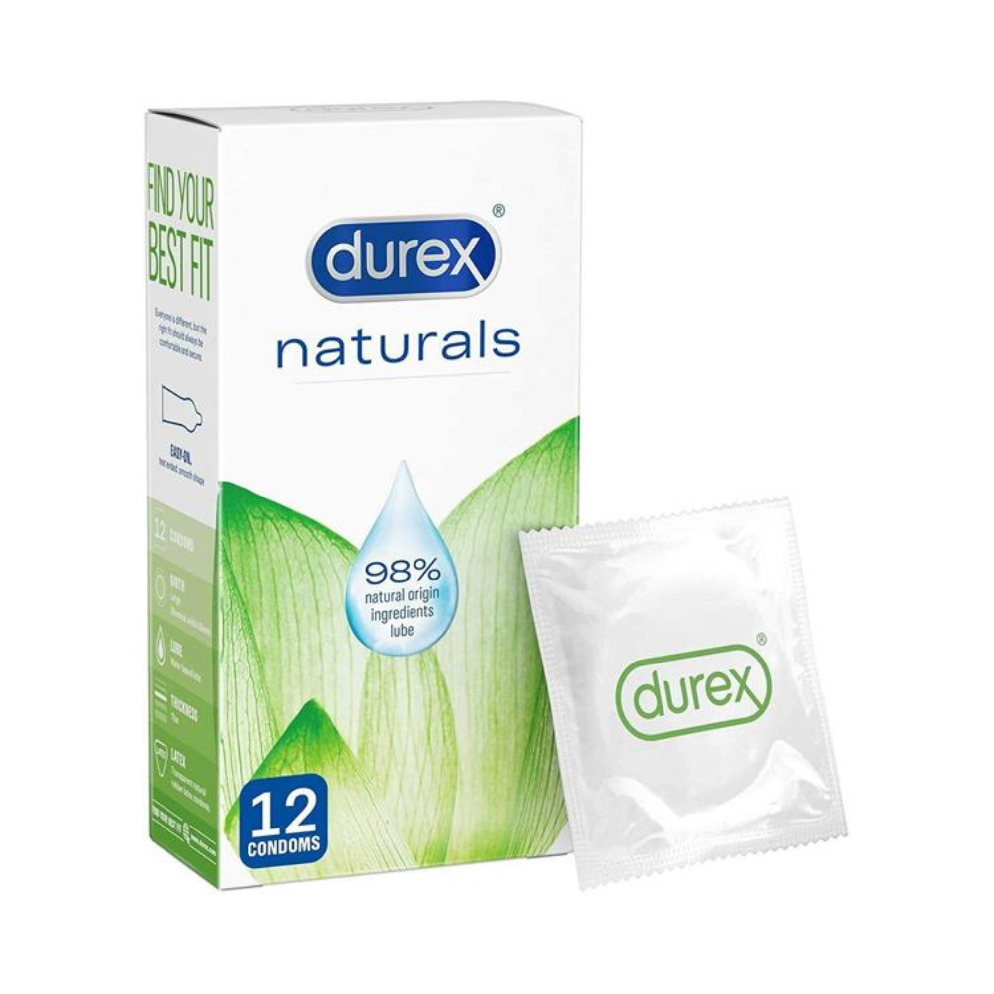 Durex Natural Condoms 12 - 24 - 36 - 48 - 60