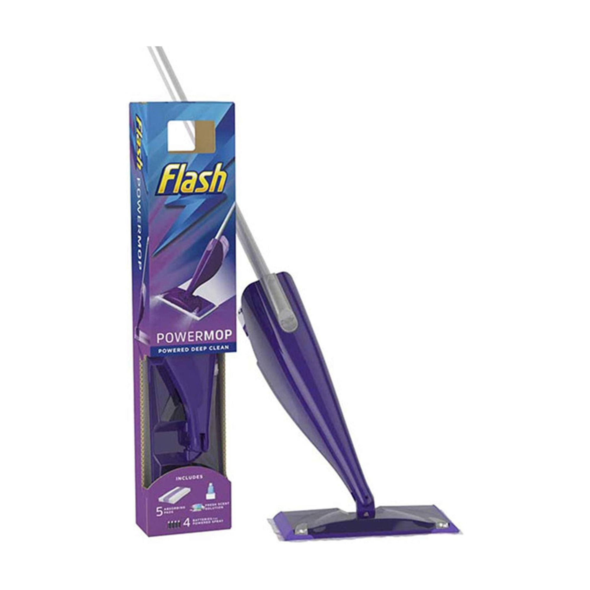 Flash PowerMop Starter Kit with 5 Pads & Liquid Refill