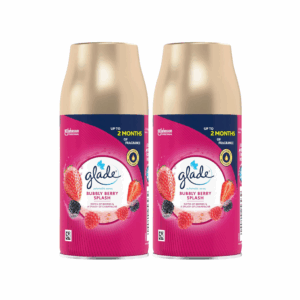 Glade Automatic Air Freshener Refills, Room Spray & Odour Eliminator, Bubbly Berry Splash, Pack of 2 (2 x 269 ml)