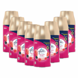 8 x Glade Automatic Air Freshener Refills, Room Spray, Bubbly Berry Splash 269ml