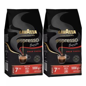 Lavazza Barista Gran Crema, Arabica and Robusta Drum Roast Coffee Beans, Pack of 2kg