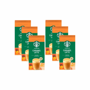 Starbucks Caramel Latte Premium Instant Coffee, 5 Sachets, (Pack of 6, Total 30 Sachets)