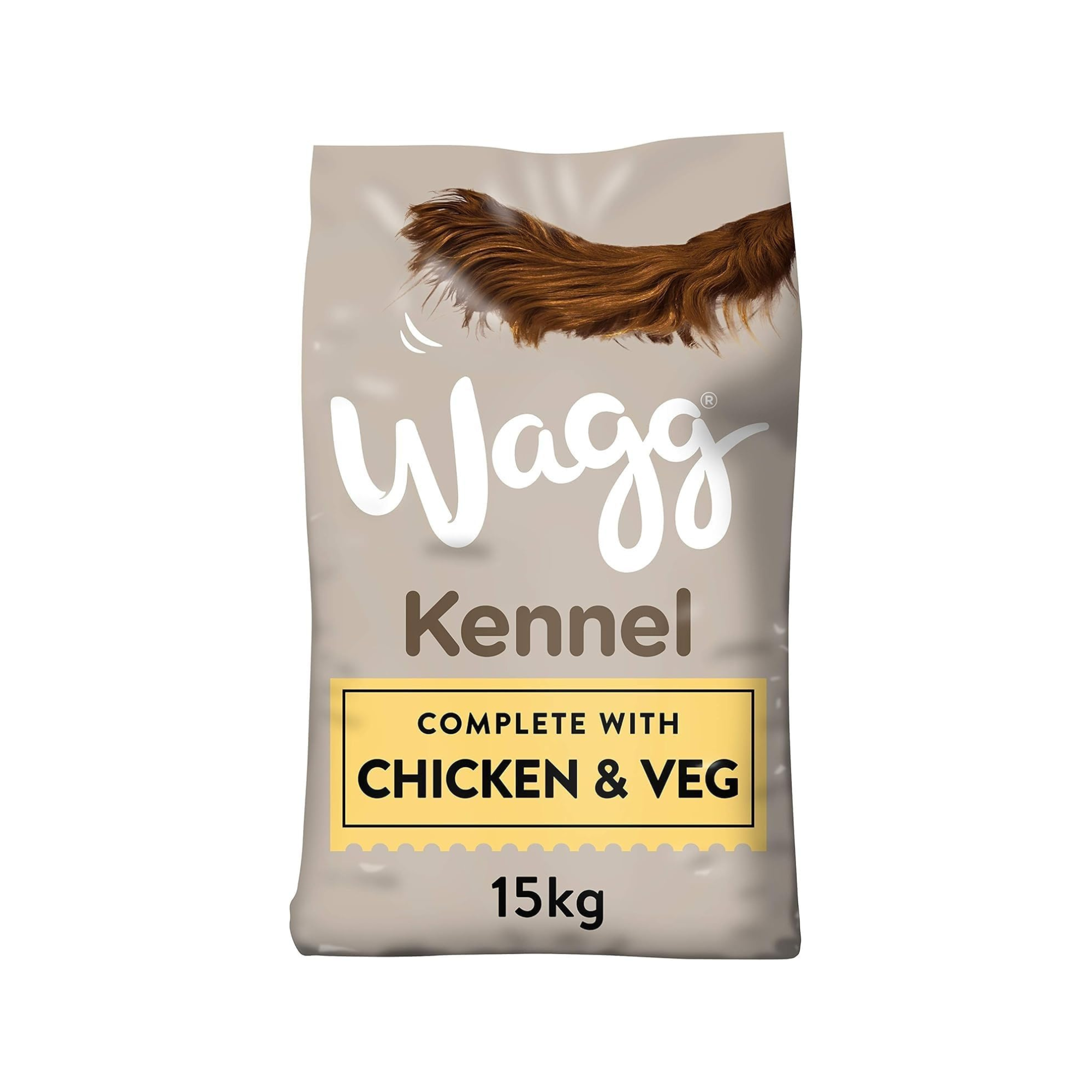 Wagg Kennel Complete Dry Adult Dog Food Chicken & Veg 15kg - Meaty Ingredients Come 1st