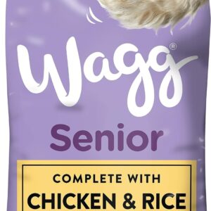 Wagg Senior Complete Dry Dog Food Chicken & Rice 15kg - 28% Meaty Ingredients