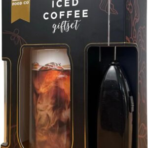 Iced Coffee Gift Set – Cup, Straw, Frother & Coffee