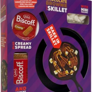 Chocolate Brownie and Lotus Biscoff Skillet Gift Set - Make Your Own Brownie