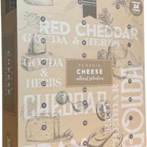 Classic Cheese Advent Calendar Selection 2025 - 24 Individually Wrapped Cheese Board Selection