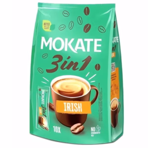 MOKATE 3in1 Irish Cream Flavoured Instant Coffee Sachets (10 Sachets)