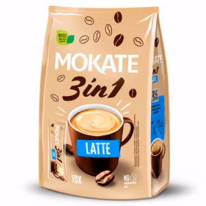 MOKATE 3in1 Latte Coffee Sachets (10 Sachets)