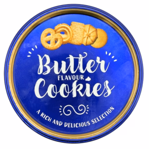 114g Mini Butter Flavour Cookies Tin