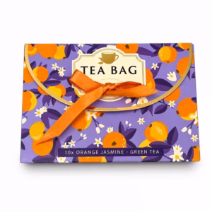 Orange & Jasmine Green Tea Gift Handbag – 10 Individually Wrapped Tea Bags