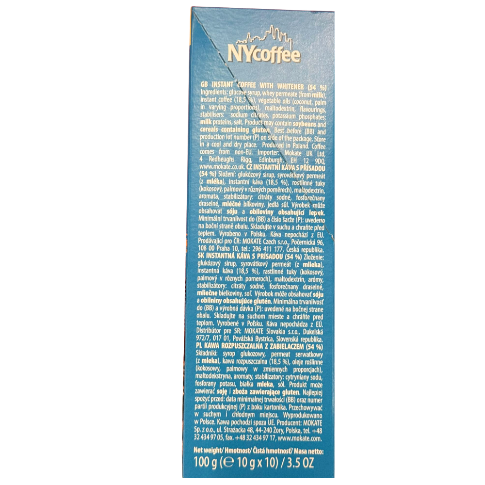 NY Instant Coffee 2in1 – (10 Sachets) - Image 2