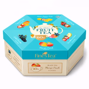 Luxury Hexagon Black Fruity Tea Set - 6 Flavours