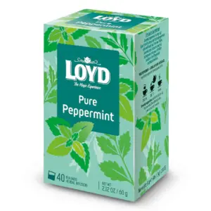 40 x Loyd Pure Peppermint Tea Bags | Refreshing Herbal Tea | 40 Bags