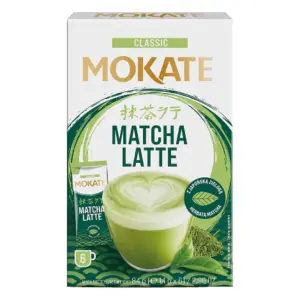 Mokate Matcha Classic Instant Latte Box - (6 Sachets)