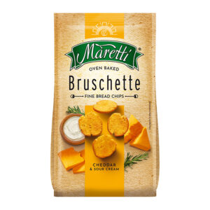 Maretti Luxury Italian Style Bruschette Chips - Cheddar & Sour Cream - 70g
