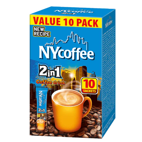 NY Instant Coffee 2in1 – (10 Sachets)