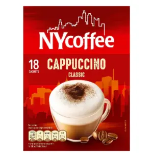NY Coffee Instant Cappuccino Sachets - 18 Sachets