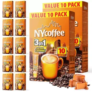 NY Coffee Salted Caramel 3in1 Case – 10 Boxes ( 100 Sachets )