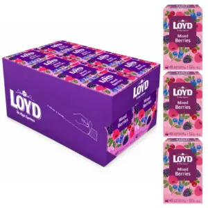 Loyd Mixed Berries Tea Bags Case | Fruit Infusion Tea (320 Tea Bags)